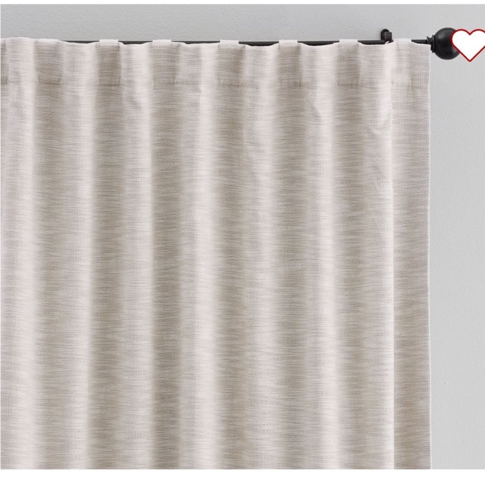 Pottery Barn Seaton Blackout Curtains - 2 Panels 50” by 84” each in Neutral - Picture 2 of 5